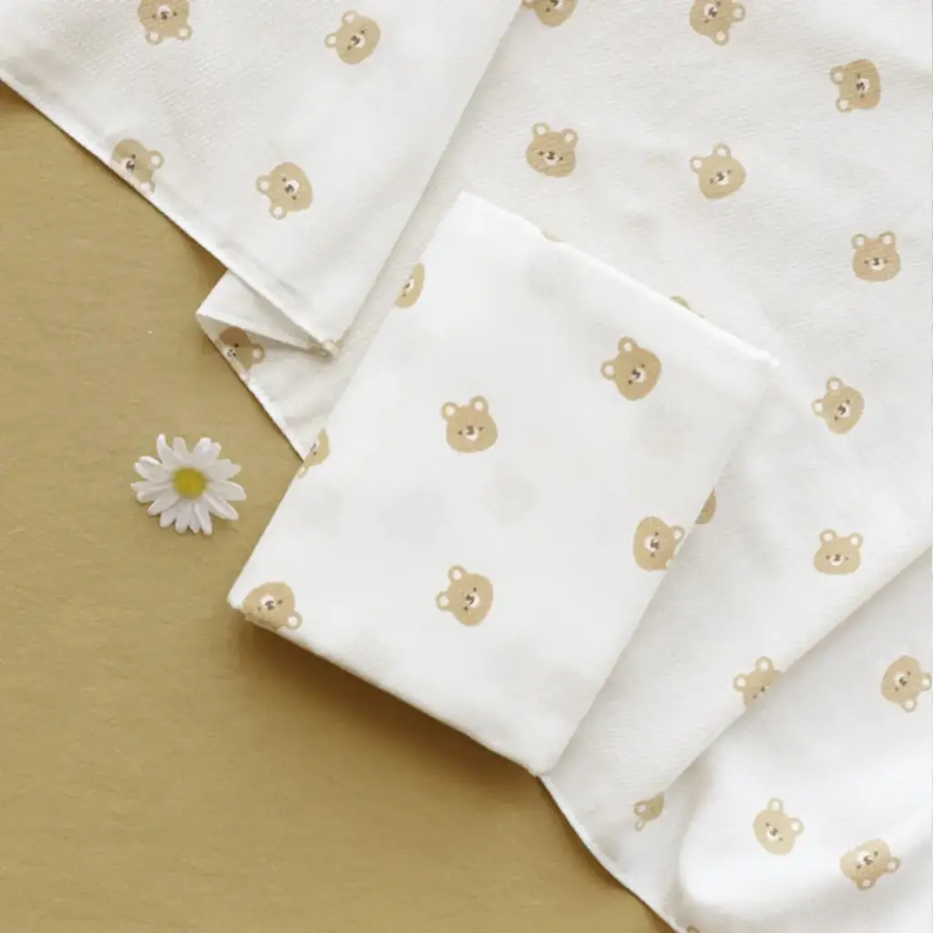 100%純棉大紗巾-5塊裝 (熊熊)