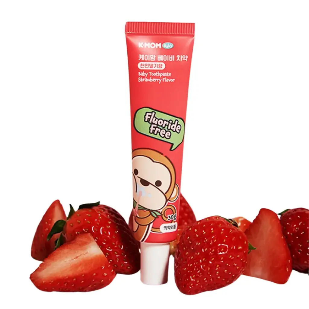[8809323135930] K-MOM - 不含氟牙膏(士多啤梨味) 30g 