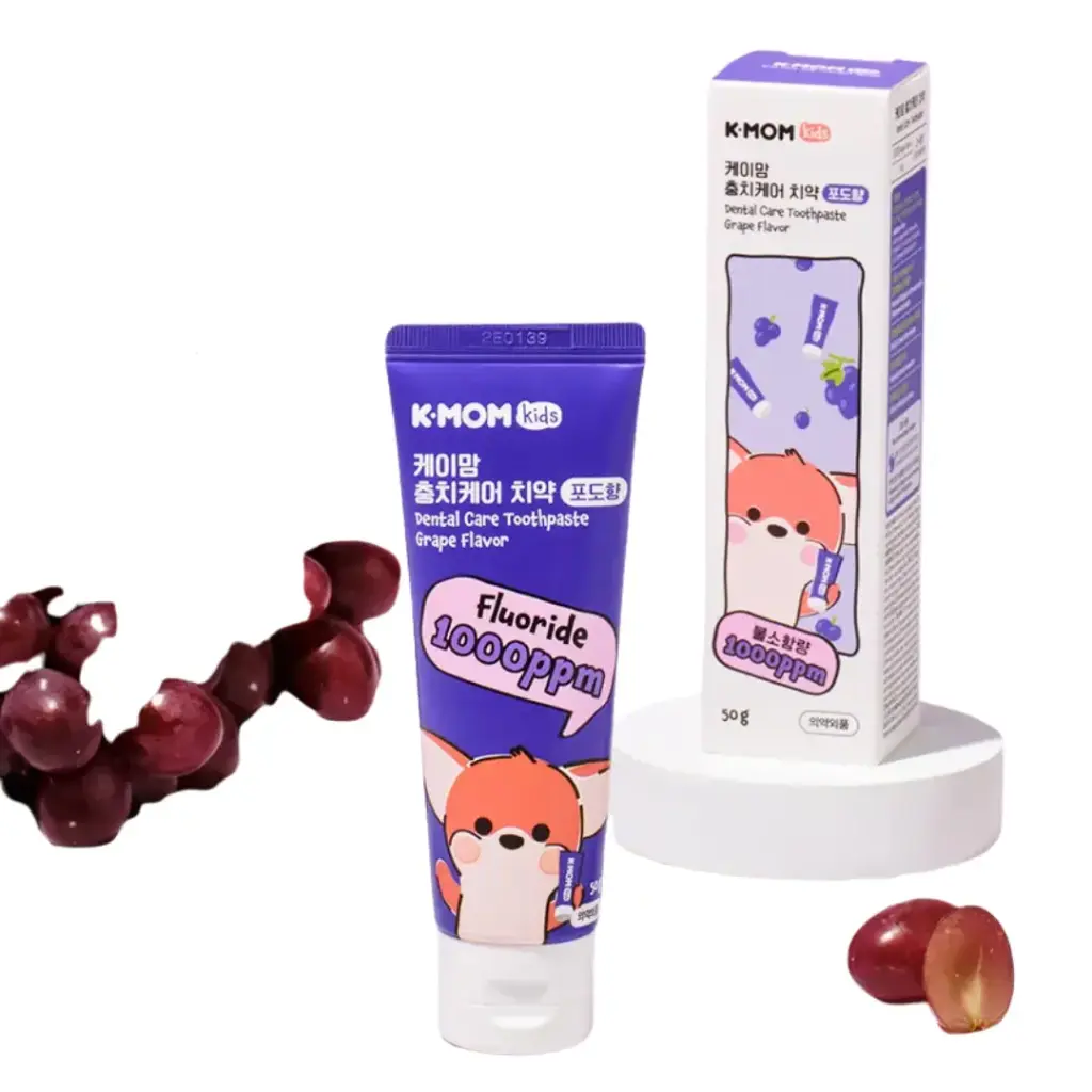[8809876309864] K-MOM - 幼兒含氟牙膏(提子味) 50g (1000PPM)