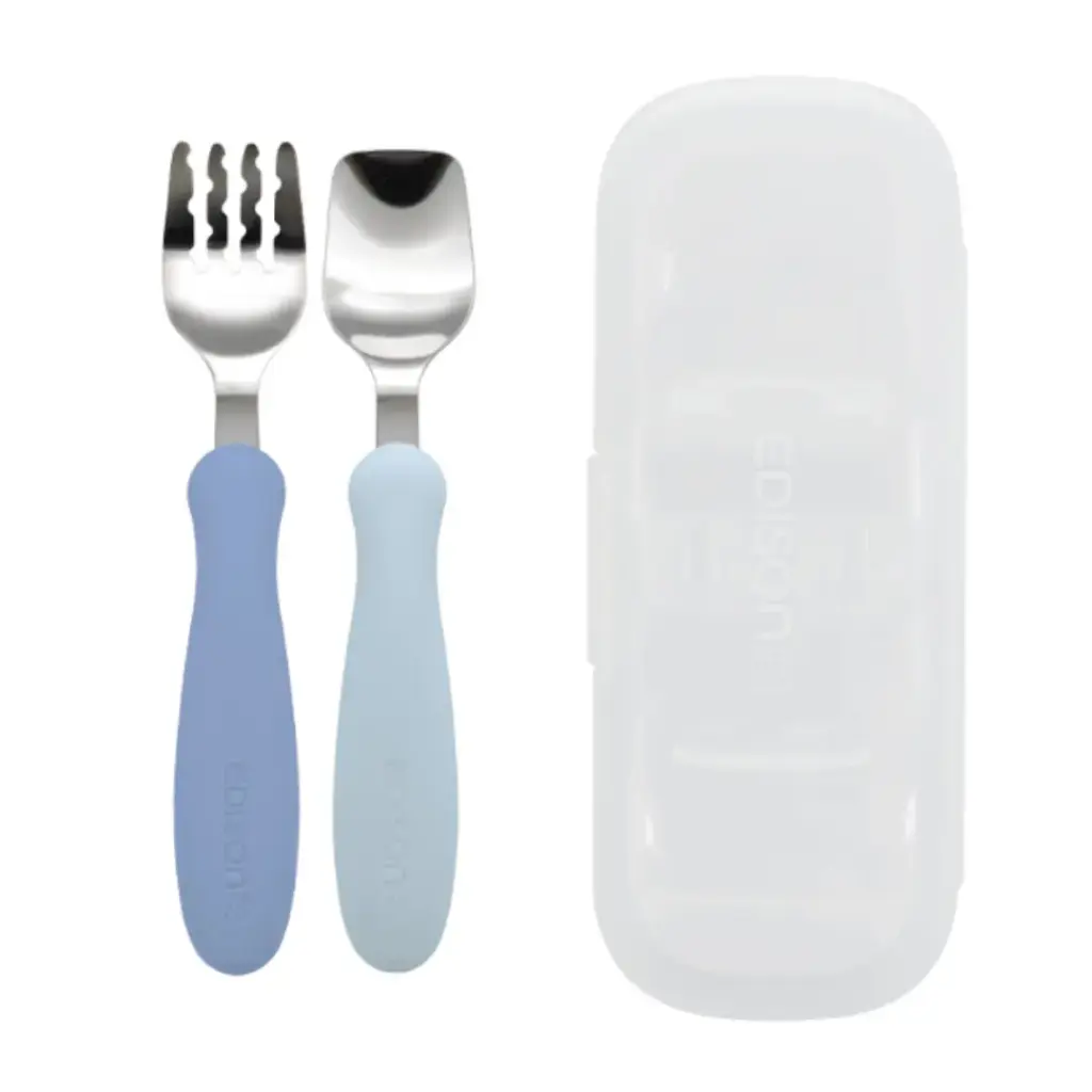 EDISONmama - 有盒餐具 (18個月以上)  (湖水藍)