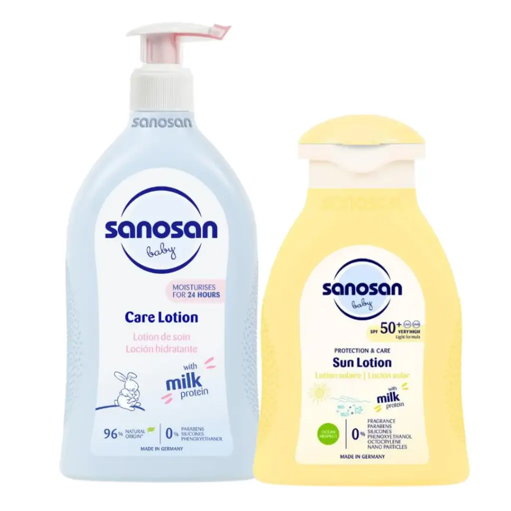 [0002] 戶外護理 (1x 嬰兒保濕低敏防曬乳 100ml 1x 嬰兒水份潤膚乳 200ml)