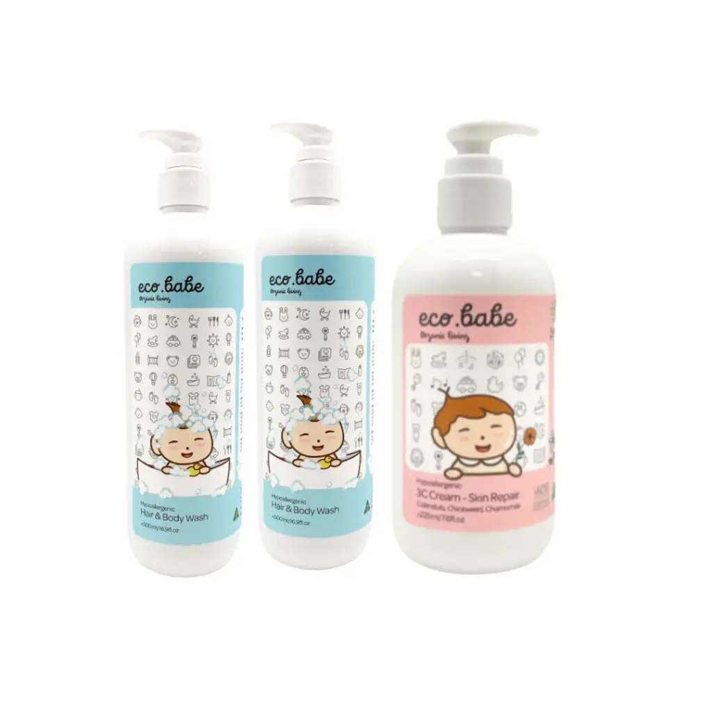 [EB10031006] eco.babe organics 澳洲有機減敏濕疹日常護理套裝(G6PD適用) 