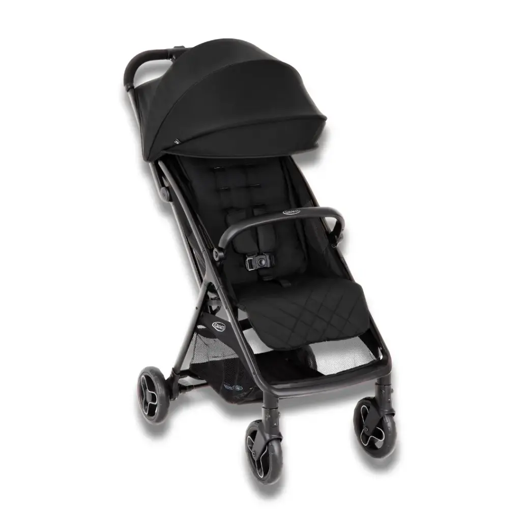 MYAVO™ 輕量型秒收手推車連雨篷(2色） (午夜黑)